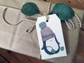 Handmade Penguin Christmas Gift Tags – Recycled Kraft Card