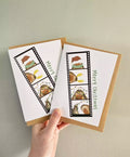 Robin Christmas Card - Funny Photo Booth Strip - Eco Recycled - Selfie