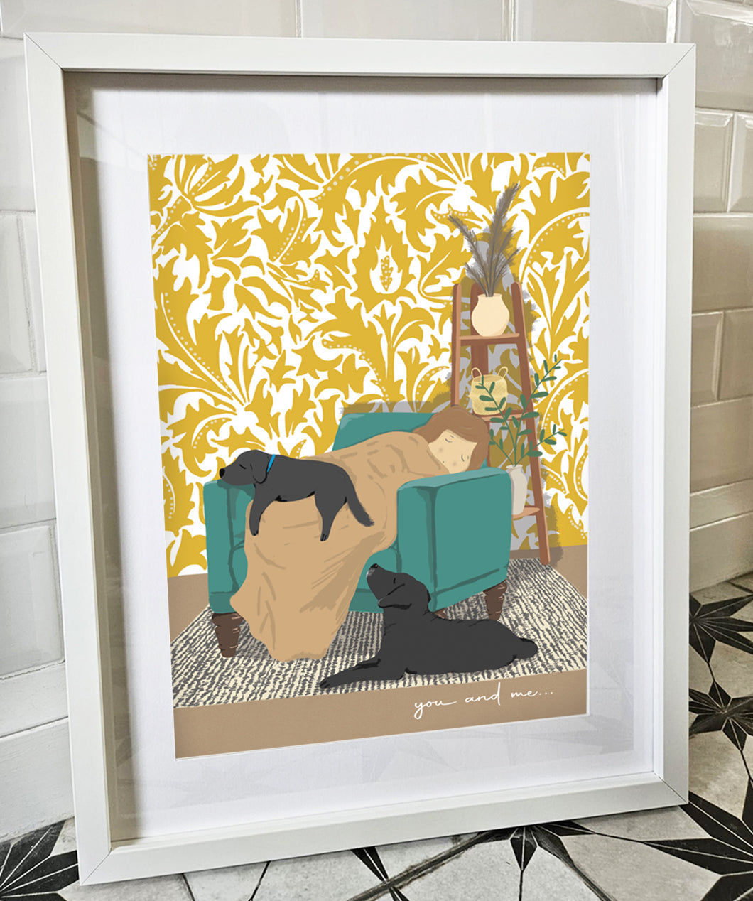 Living Room 'you and me...' Print