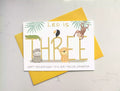 jungle themed 3rd birthday card, personalised with name and who it's from.