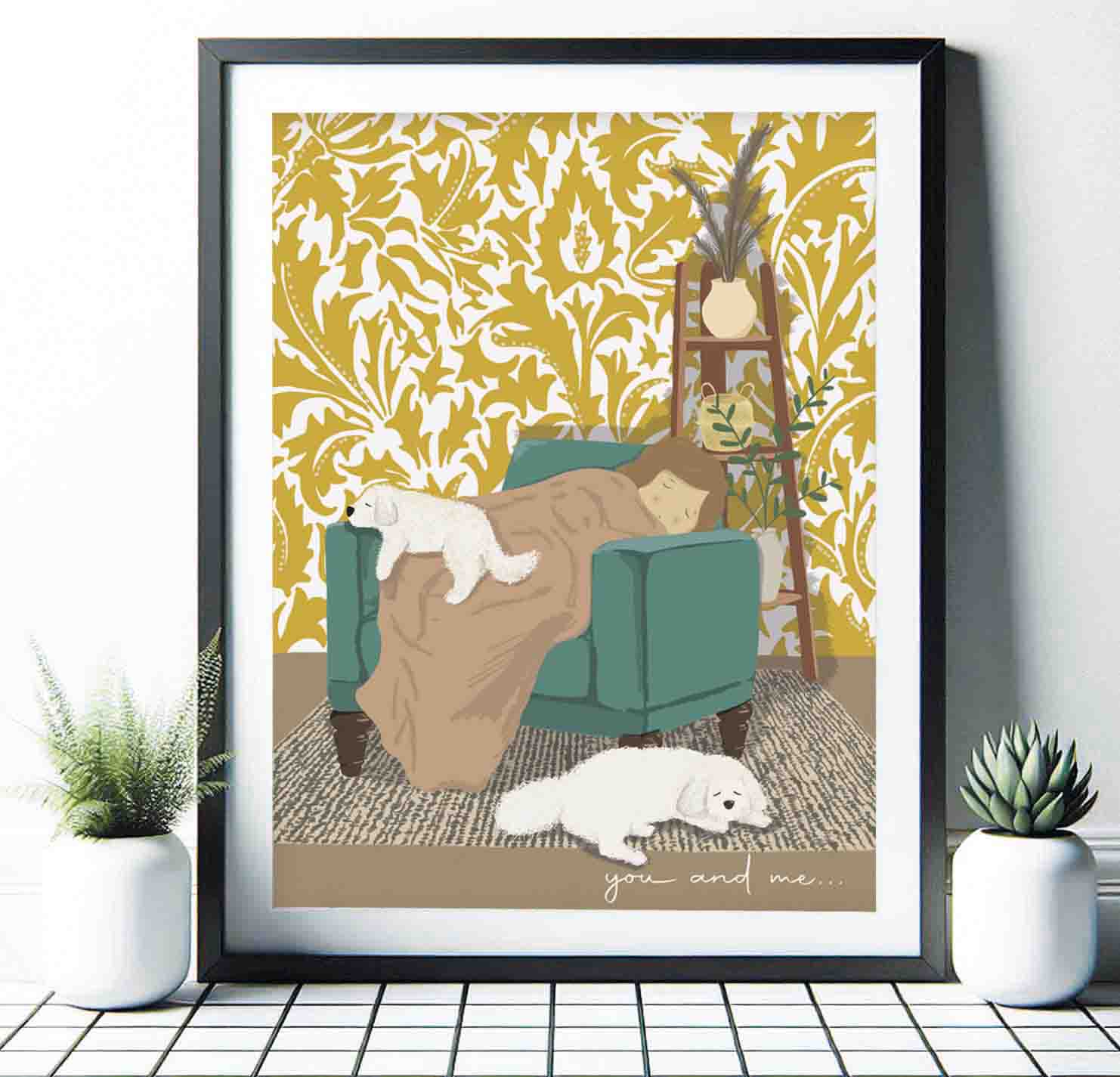 Living Room 'you and me...' Print