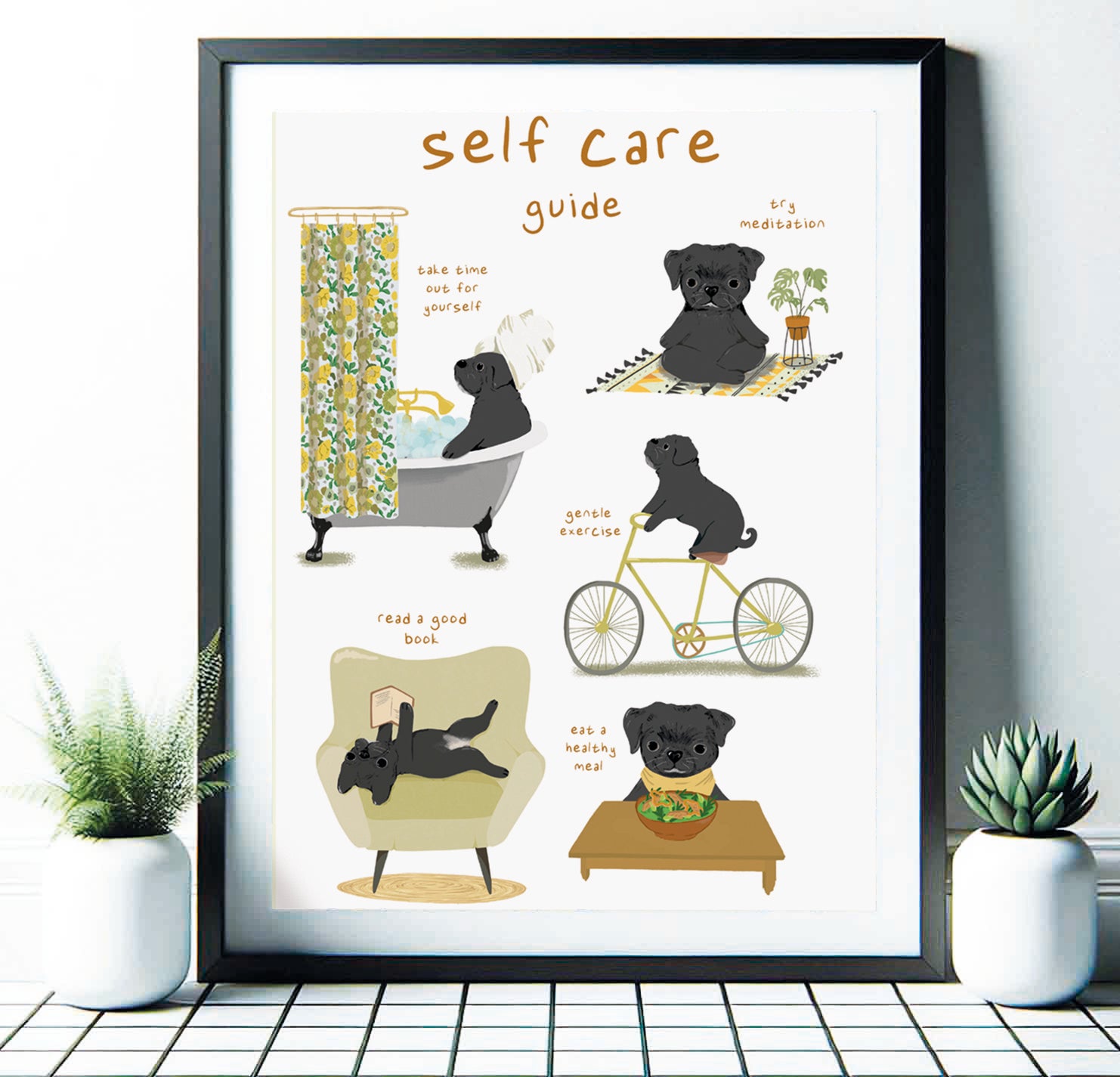 Dog Self Care Guide Print